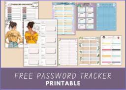 20 Printable Password Trackers For Free