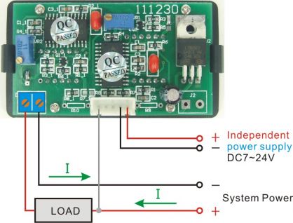   DC Digital LED Amp Volt Combo Meter Dual Display Doesnt require shunt