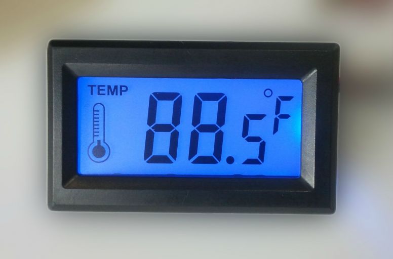 Digital Thermometer Blue LCD Meter 